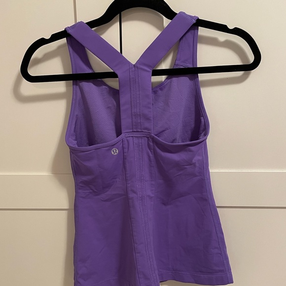 Lululemon Athletica racerback tanktop ultra violet Size 4 - Picture 2 of 7
